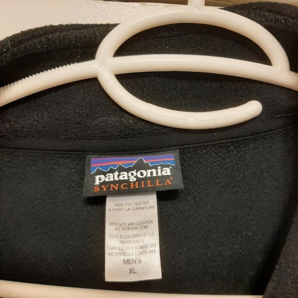 Black XL Patagonia Synchilla fleece jacket - Picture 7 of 8